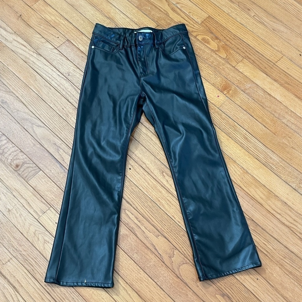 Zara Black Faux Leather Bootcut Pants - Chic & Versatile ✨👖 - Picture 2 of 6